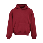 Unisex Oversize-Hoodie 340g/m² Ericeira farbe bordeaux Ansicht von vorne