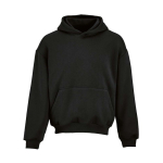 Unisex Oversize-Hoodie 340g/m² Ericeira farbe schwarz Ansicht von vorne