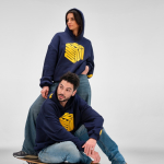 Unisex Oversize-Hoodie 340g/m² Ericeira farbe marineblau Ansicht der Umgebung