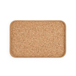 Tablett aus Naturkork mit stabilem Stand, in Europa hergestellt farbe natürliche farbe Ansicht von vorne