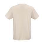 Unisex-T-Shirt aus Bio-Baumwolle, Regular Fit, 165g/m² Copacabana farbe beige Ansicht von hinten
