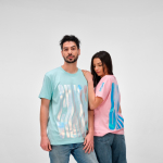 Unisex-T-Shirt aus Bio-Baumwolle, Regular Fit, 165g/m² Copacabana farbe hellgrün zweite Ansicht der Umgebung