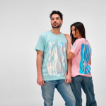 Unisex-T-Shirt aus Bio-Baumwolle, Regular Fit, 165g/m² Copacabana farbe hellgrün dritte Ansicht der Umgebung