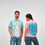 Unisex-T-Shirt aus Bio-Baumwolle, Regular Fit, 165g/m² Copacabana farbe hellgrün fünfte Ansicht
