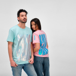 Unisex-T-Shirt aus Bio-Baumwolle, Regular Fit, 165g/m² Copacabana farbe hellgrün Ansicht der Umgebung