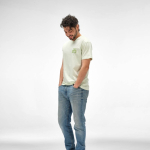 Unisex-T-Shirt aus Bio-Baumwolle, Regular Fit, 165g/m² Copacabana farbe pastelgrün Ansicht der Umgebung
