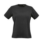 Damen-T-Shirt aus Bio-Baumwolle ringgesponnen 165g/m² Copacabana farbe schwarz Ansicht von vorne