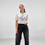 Damen-T-Shirt aus Bio-Baumwolle ringgesponnen 165g/m² Copacabana farbe weiß