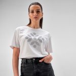 Damen-T-Shirt aus Bio-Baumwolle ringgesponnen 165g/m² Copacabana farbe weiß zweite Ansicht der Umgebung