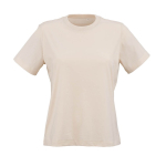 Damen-T-Shirt aus Bio-Baumwolle ringgesponnen 165g/m² Copacabana farbe beige Ansicht von vorne