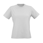 Damen-T-Shirt aus Bio-Baumwolle ringgesponnen 165g/m² Copacabana farbe hellgrau Ansicht von vorne