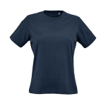 Damen-T-Shirt aus Bio-Baumwolle ringgesponnen 165g/m² Copacabana farbe marineblau Ansicht von vorne