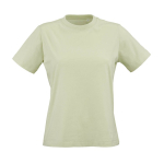 Damen-T-Shirt aus Bio-Baumwolle ringgesponnen 165g/m² Copacabana farbe pastelgrün Ansicht von vorne