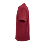 Unisex-T-Shirt aus Bio-Baumwolle in Rippstrick 180 g/m² Maya farbe bordeaux dritte Ansicht