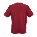 Unisex-T-Shirt aus Bio-Baumwolle in Rippstrick 180 g/m² Maya farbe bordeaux Ansicht von hinten