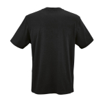 Unisex-T-Shirt aus Bio-Baumwolle in Rippstrick 180 g/m² Maya farbe schwarz Ansicht von hinten