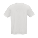 Unisex-T-Shirt aus Bio-Baumwolle in Rippstrick 180 g/m² Maya farbe weiß Ansicht von hinten