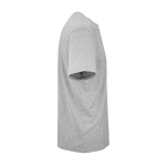 Unisex-T-Shirt aus Bio-Baumwolle in Rippstrick 180 g/m² Maya farbe grau mamoriert zweite Ansicht