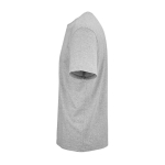 Unisex-T-Shirt aus Bio-Baumwolle in Rippstrick 180 g/m² Maya farbe grau mamoriert dritte Ansicht
