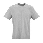 Unisex-T-Shirt aus Bio-Baumwolle in Rippstrick 180 g/m² Maya farbe grau mamoriert Ansicht von vorne