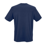 Unisex-T-Shirt aus Bio-Baumwolle in Rippstrick 180 g/m² Maya farbe marineblau Ansicht von hinten
