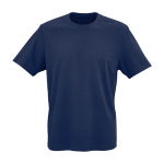 Unisex-T-Shirt aus Bio-Baumwolle in Rippstrick 180 g/m² Maya farbe marineblau Ansicht von vorne