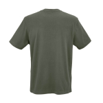 Unisex-T-Shirt aus Bio-Baumwolle in Rippstrick 180 g/m² Maya farbe militärgrün Ansicht von hinten