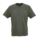 Unisex-T-Shirt aus Bio-Baumwolle in Rippstrick 180 g/m² Maya farbe militärgrün Ansicht von vorne