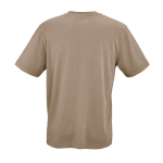 Unisex-T-Shirt aus Bio-Baumwolle in Rippstrick 180 g/m² Maya farbe hellbraun Ansicht von hinten