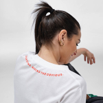 Unisex-T-Shirt aus Bio-Baumwolle, Oversize 240 g/m² Paloma farbe weiß zweite Ansicht der Umgebung