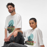 Unisex-T-Shirt aus Bio-Baumwolle, Oversize 240 g/m² Paloma farbe weiß dritte Ansicht der Umgebung