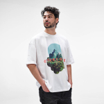 Unisex-T-Shirt aus Bio-Baumwolle, Oversize 240 g/m² Paloma farbe weiß Ansicht der Umgebung