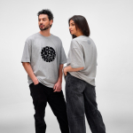 Unisex-T-Shirt aus Bio-Baumwolle, Oversize 240 g/m² Paloma farbe grau mamoriert Ansicht der Umgebung
