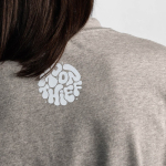 Unisex-T-Shirt aus Bio-Baumwolle, Oversize 240 g/m² Paloma farbe grau mamoriert Detailansicht