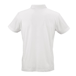 Unisex-Poloshirt aus Bio-Baumwolle, kurze Ärmel 160 g/m² Ipanema farbe weiß Ansicht von hinten