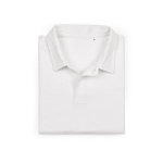 Unisex-Poloshirt aus Bio-Baumwolle, kurze Ärmel 160 g/m² Ipanema farbe weiß zweite Ansicht von vorne