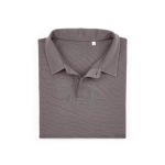 Unisex-Poloshirt aus Bio-Baumwolle, kurze Ärmel 160 g/m² Ipanema farbe grau zweite Ansicht von vorne
