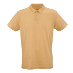 Unisex-Poloshirt aus Bio-Baumwolle, kurze Ärmel 160 g/m² Ipanema farbe gelb Ansicht von vorne