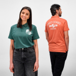 Unisex-Poloshirt aus Bio-Baumwolle, kurze Ärmel 160 g/m² Ipanema farbe orange Ansicht der Umgebung