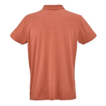 Unisex-Poloshirt aus Bio-Baumwolle, kurze Ärmel 160 g/m² Ipanema farbe orange Ansicht von hinten