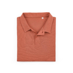 Unisex-Poloshirt aus Bio-Baumwolle, kurze Ärmel 160 g/m² Ipanema farbe orange zweite Ansicht von vorne