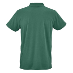 Unisex-Poloshirt aus Bio-Baumwolle, kurze Ärmel 160 g/m² Ipanema farbe dunkelgrün Ansicht von hinten
