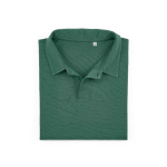 Unisex-Poloshirt aus Bio-Baumwolle, kurze Ärmel 160 g/m² Ipanema farbe dunkelgrün zweite Ansicht von vorne