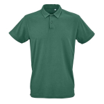 Unisex-Poloshirt aus Bio-Baumwolle, kurze Ärmel 160 g/m² Ipanema farbe dunkelgrün Ansicht von vorne