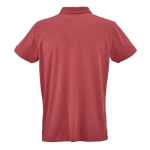 Unisex-Poloshirt aus Bio-Baumwolle, kurze Ärmel 160 g/m² Ipanema farbe dunkelorange Ansicht von hinten
