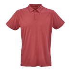 Unisex-Poloshirt aus Bio-Baumwolle, kurze Ärmel 160 g/m² Ipanema farbe dunkelorange Ansicht von vorne