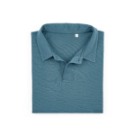 Unisex-Poloshirt aus Bio-Baumwolle, kurze Ärmel 160 g/m² Ipanema farbe petrolblau zweite Ansicht von vorne