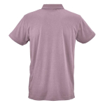 Unisex-Poloshirt aus Bio-Baumwolle, kurze Ärmel 160 g/m² Ipanema farbe lila Ansicht von hinten