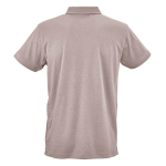 Unisex-Poloshirt aus Bio-Baumwolle, kurze Ärmel 160 g/m² Ipanema farbe aschgrau Ansicht von hinten