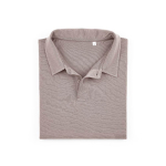 Unisex-Poloshirt aus Bio-Baumwolle, kurze Ärmel 160 g/m² Ipanema farbe aschgrau zweite Ansicht von vorne